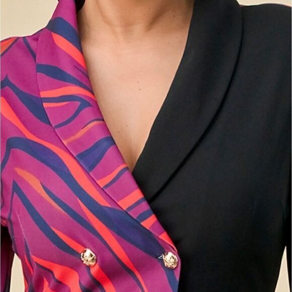 Color block button down midi dress - Picture 6 of 13